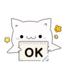 ゴーストにゃんこのメッセージスタンプ（個別スタンプ：1）