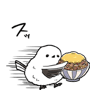 差し出すシマエナガ（個別スタンプ：16）