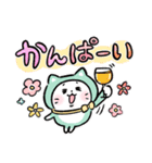 女子ねこ3（個別スタンプ：18）