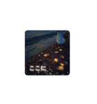 恋人と海の幻想の夜 ✨Moonlit Sea Lovers（個別スタンプ：15）