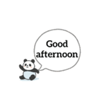 Moving somersault baby panda2（個別スタンプ：2）