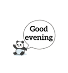 Moving somersault baby panda2（個別スタンプ：3）