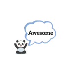 Moving somersault baby panda2（個別スタンプ：4）