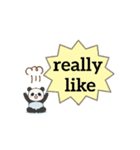 Moving somersault baby panda2（個別スタンプ：7）