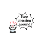 Moving somersault baby panda2（個別スタンプ：14）