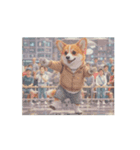 動く！ドット絵風のコーギーたち！（個別スタンプ：2）