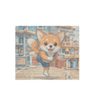 動く！ドット絵風のコーギーたち！（個別スタンプ：8）