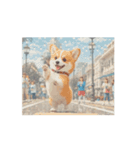 動く！ドット絵風のコーギーたち！（個別スタンプ：12）