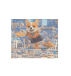 動く！ドット絵風のコーギーたち！（個別スタンプ：13）