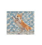 動く！ドット絵風のコーギーたち！（個別スタンプ：14）