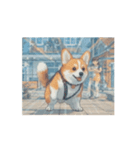 動く！ドット絵風のコーギーたち！（個別スタンプ：15）