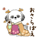 B＆Wのシーズー犬「ポジティブで自信あり」（個別スタンプ：24）