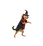 [アレンジ用]ハロウィンコスプレの犬2（個別スタンプ：3）