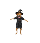 [アレンジ用]ハロウィンコスプレの犬2（個別スタンプ：5）