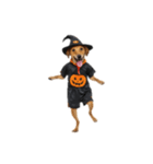 [アレンジ用]ハロウィンコスプレの犬2（個別スタンプ：7）