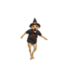 [アレンジ用]ハロウィンコスプレの犬2（個別スタンプ：9）
