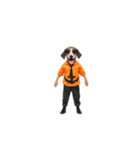 [アレンジ用]ハロウィンコスプレの犬2（個別スタンプ：15）