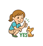 チワワと仲良しの日常会話スタンプ（個別スタンプ：15）