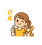 チワワと仲良しの日常会話スタンプ（個別スタンプ：16）