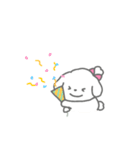 ふたりはなかよしスタンプ3(しろいぬちゃん（個別スタンプ：8）