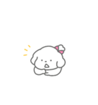 ふたりはなかよしスタンプ3(しろいぬちゃん（個別スタンプ：21）