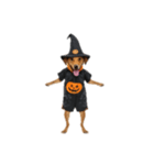 [アレンジ用]ハロウィンコスプレの犬5（個別スタンプ：2）