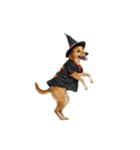 [アレンジ用]ハロウィンコスプレの犬5（個別スタンプ：7）