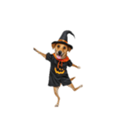 [アレンジ用]ハロウィンコスプレの犬5（個別スタンプ：15）