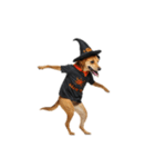 [アレンジ用]ハロウィンコスプレの犬4（個別スタンプ：4）