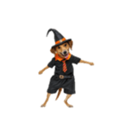 [アレンジ用]ハロウィンコスプレの犬3（個別スタンプ：4）