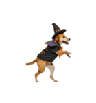 [アレンジ用]ハロウィンコスプレの犬1（個別スタンプ：9）