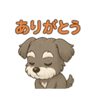定番ちょっと推し活シュナウザースタンプ（個別スタンプ：30）