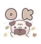 やさしい秋★パグぼん（個別スタンプ：10）