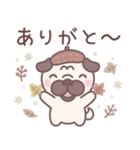 やさしい秋★パグぼん（個別スタンプ：12）