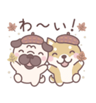 やさしい秋★パグぼん（個別スタンプ：14）