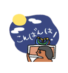 毎年使えるエジプト壁画の秋★pocaママ（個別スタンプ：8）