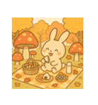きのこウサギのほっこり秋スタンプ（個別スタンプ：10）