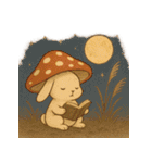 きのこウサギのほっこり秋スタンプ（個別スタンプ：23）