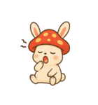 きのこウサギのほっこり秋スタンプ（個別スタンプ：32）