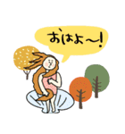 毎年使える秋ほっこり名画たち★pocaママ（個別スタンプ：5）