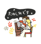 毎年使える秋ほっこり名画たち★pocaママ（個別スタンプ：16）