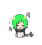 ネガティブすぎるわかめかぶ（個別スタンプ：4）