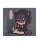 ツンデレ猫耳少年(パーカーver.)10（個別スタンプ：22）