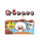 ゴルフライフスタンプシロクマと仲間達編（個別スタンプ：4）