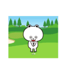 ゴルフライフスタンプシロクマと仲間達編（個別スタンプ：22）