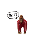 ゴリラ様！動く（個別スタンプ：2）