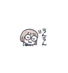 おかっぱめがねの小さめスタンプ（個別スタンプ：22）