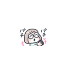 おかっぱめがねの小さめスタンプ（個別スタンプ：31）