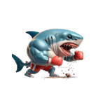 爆笑サメボクサーあなたとおしゃべり絵文字（個別スタンプ：14）