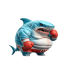 爆笑サメボクサーあなたとおしゃべり絵文字（個別スタンプ：22）